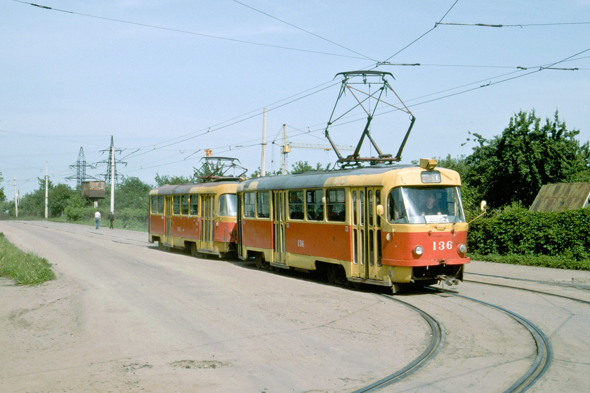 Kurskas, Tatra T3SU nr. 136; Kurskas — Historical Photos; Kurskas — Kursk Electric Transit Museum