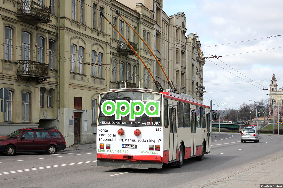 Vilnius, Škoda 14Tr17/6M Nr. 1662 Vilnius, Škoda 14Tr17/6M Nr. 1662