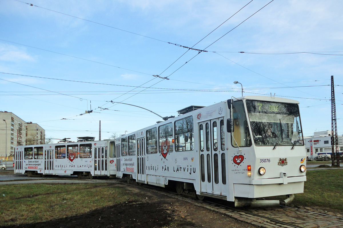 Рига, Tatra T3MR (T6B5-R) № 35076