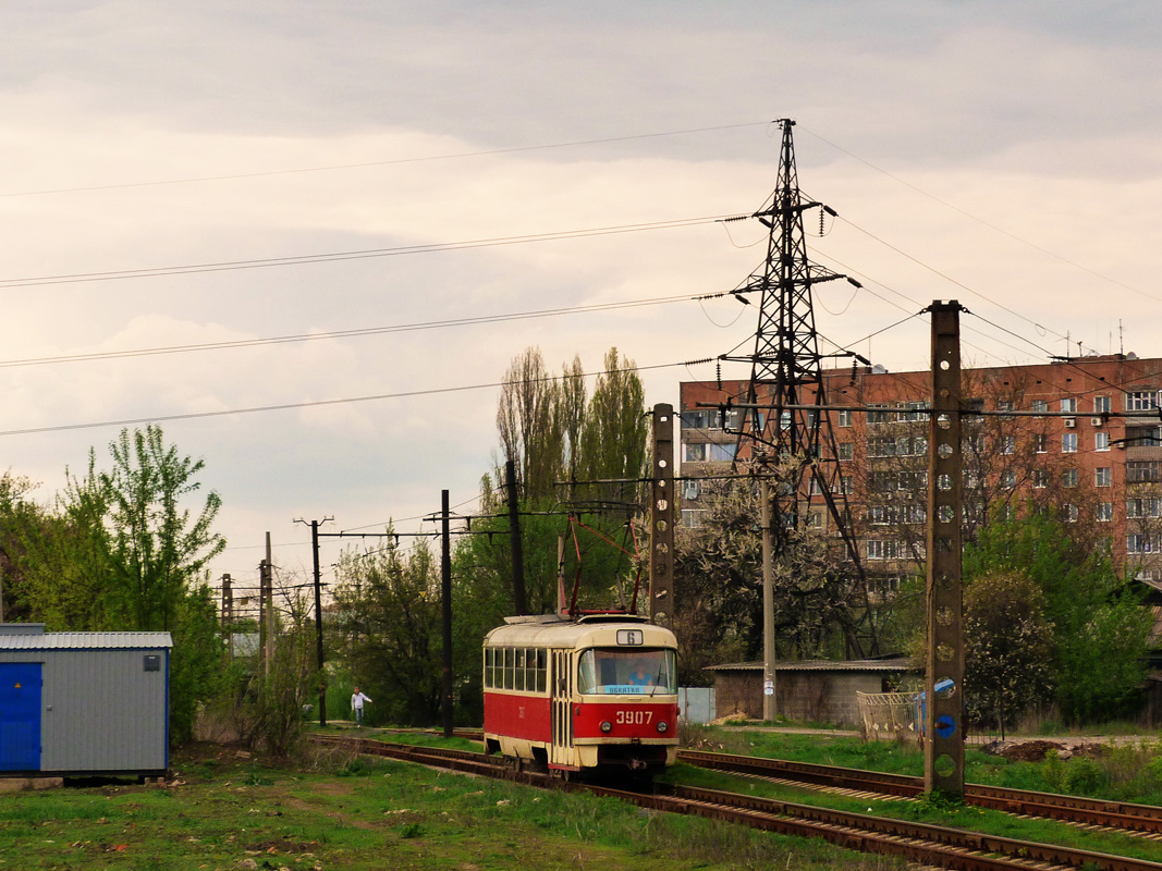 Донецк, Tatra T3SU (двухдверная) № 3907