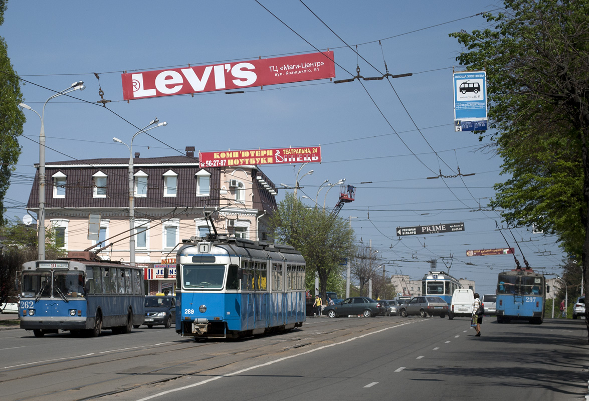 Винница, SWS/SIG/BBC Be 4/6 "Mirage" № 289; Винница, ЗиУ-682В [В00] № 262