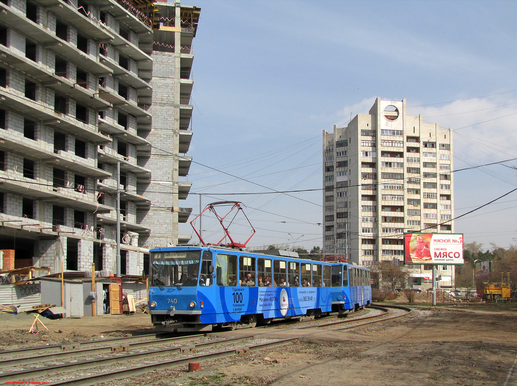 Екатеринбург, Tatra T6B5SU № 740