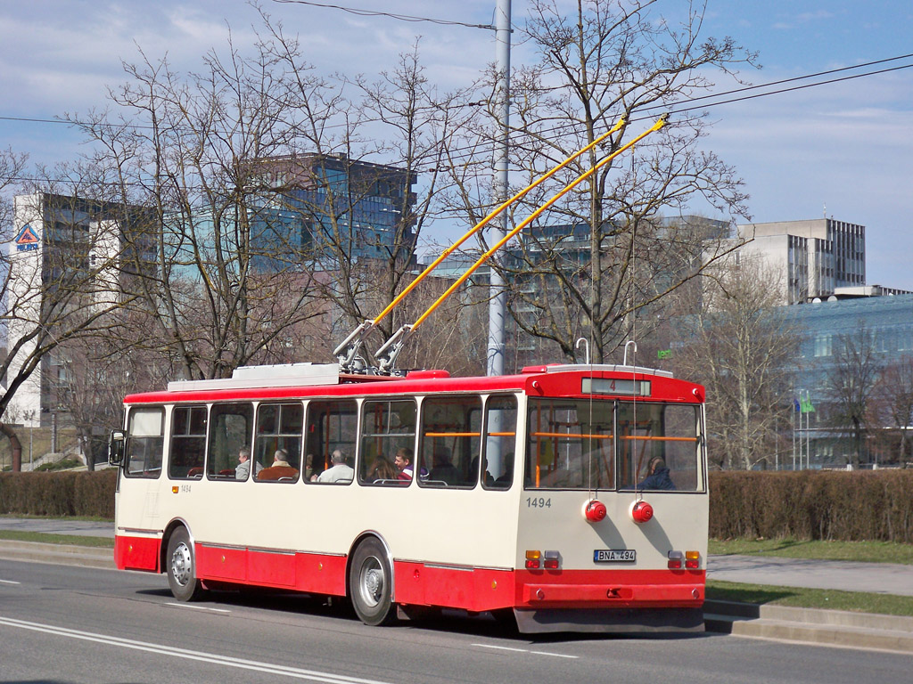 Вильнюс, Škoda 14Tr02/6 № 1494 Вильнюс, Škoda 14Tr02/6 № 1494