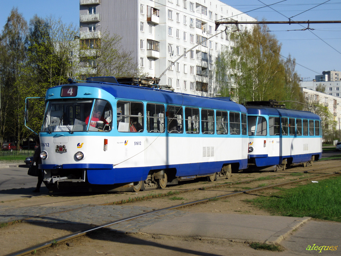 Рига, Tatra T3A № 51612