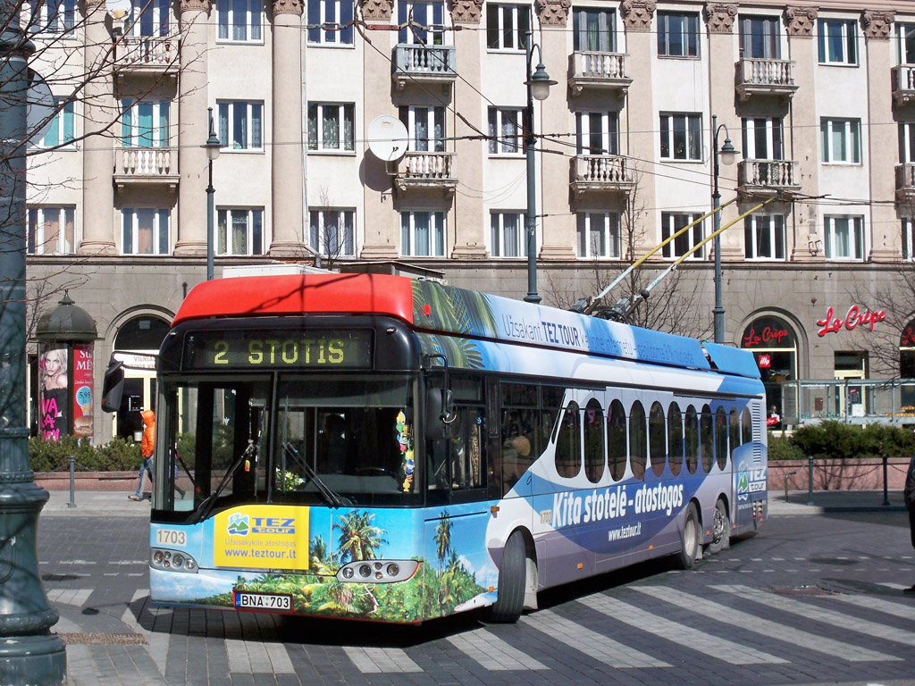 Вильнюс, Solaris Trollino II 15 AC № 1703