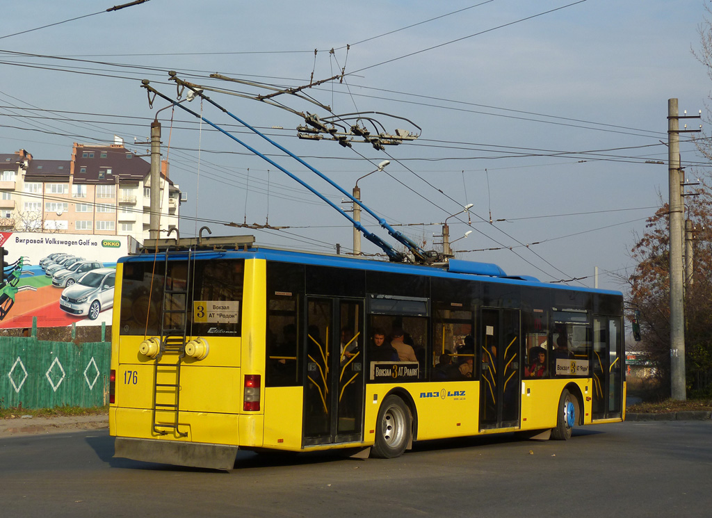 Ивано-Франковск, ЛАЗ E183D1 № 176