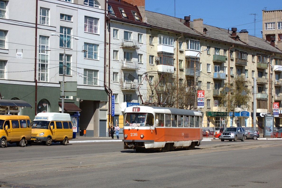 Тверь, Tatra T3SU № 236; Тверь — Трамвайные линии: Центральный район