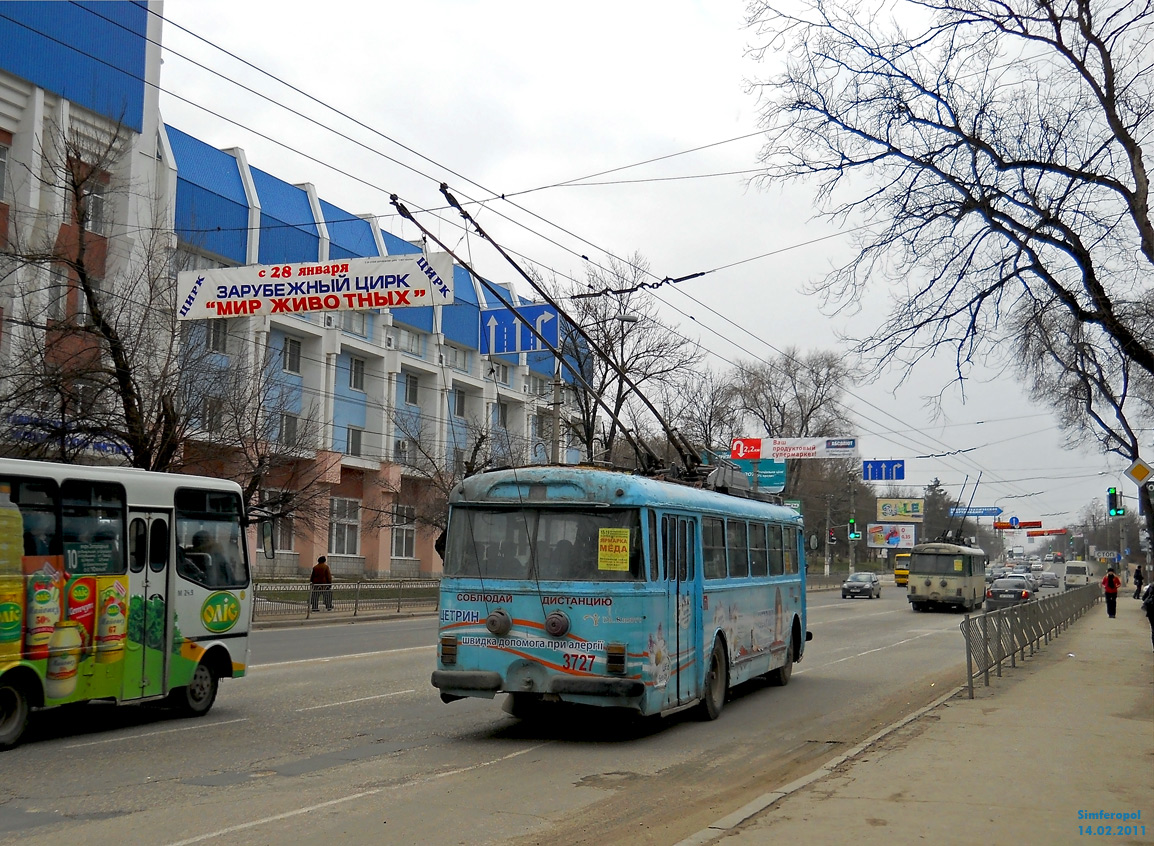 Крымский троллейбус, Škoda 9TrH27 № 3727