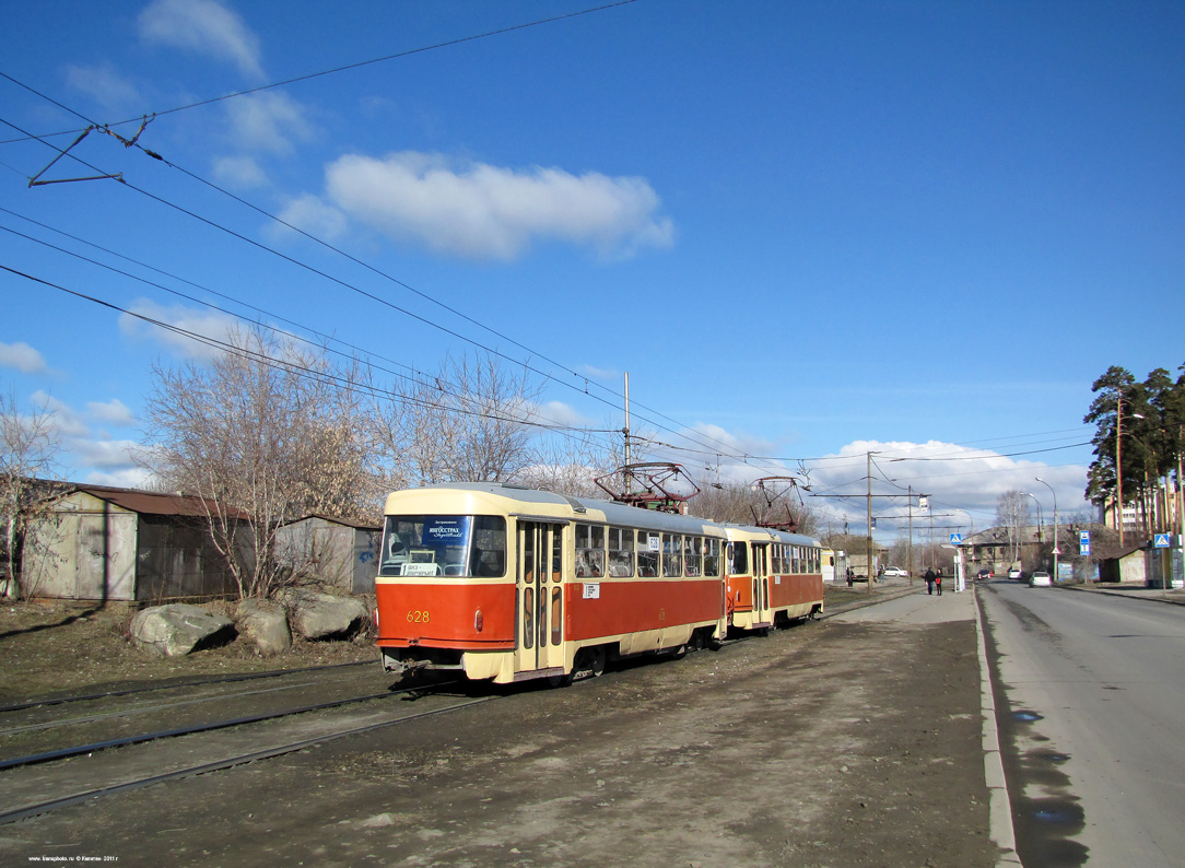 Екатеринбург, Tatra T3SU (двухдверная) № 628