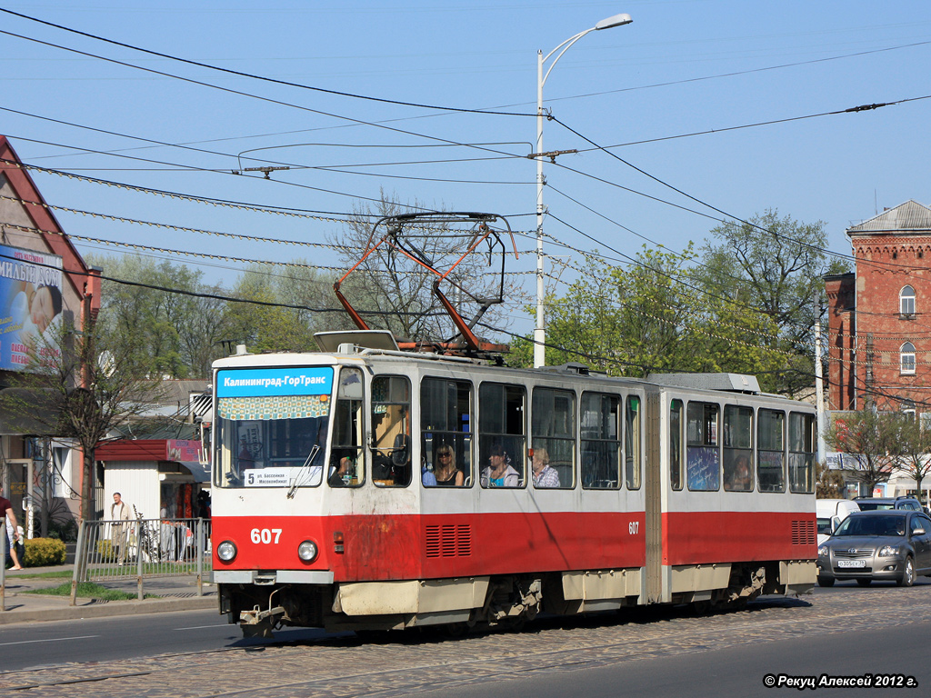 Kaliningrad, Tatra KT4D # 607 Kaliningrad, Tatra KT4D # 607