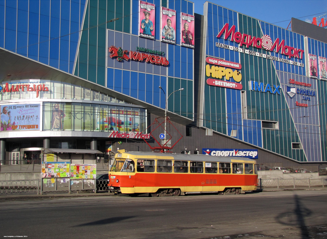 Екатеринбург, Tatra T3SU № 597