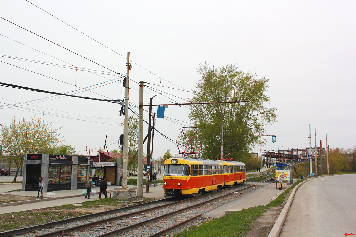 Yekaterinburg, Tatra T3SU (2-door) № 117