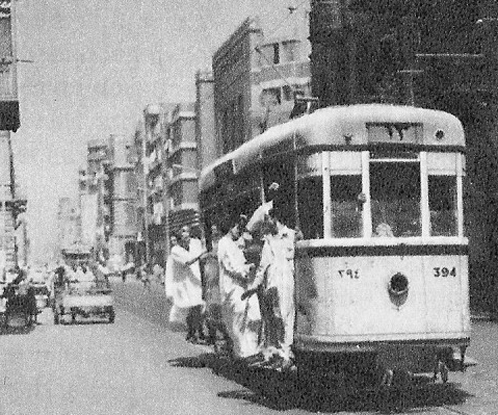 Каир, Двухосный моторный вагон № 394; Каир — Старые фотографии