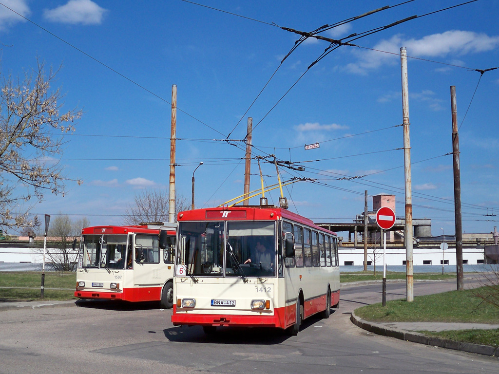 Вильнюс, Škoda 14Tr02 № 1412