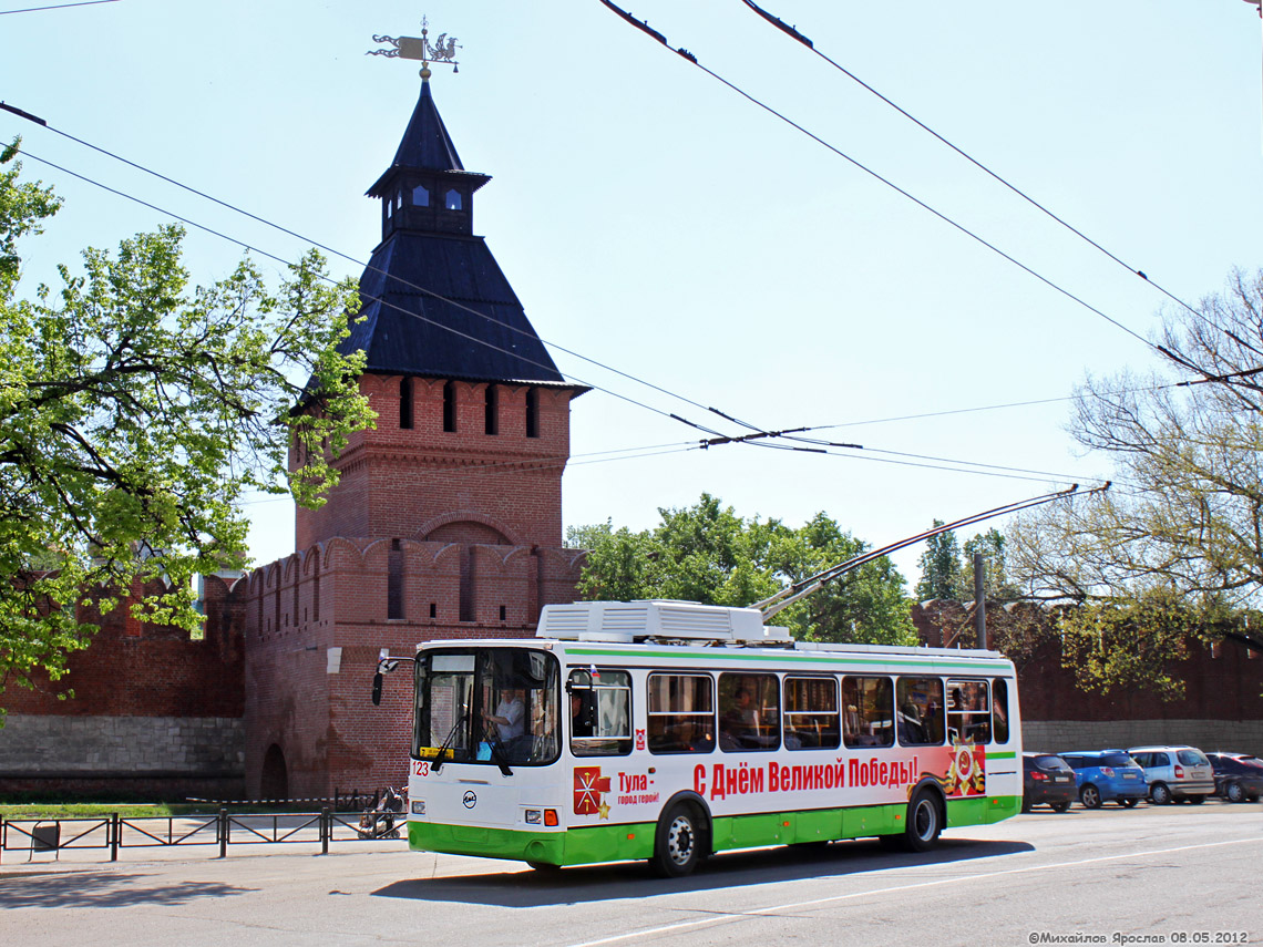 Тула, ЛиАЗ-5280 № 123; Тула — Презентация троллейбусов 8 мая 2012