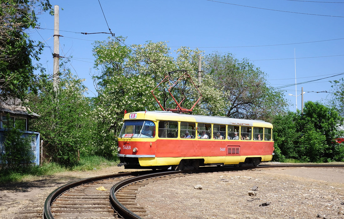 Волгоград, Tatra T3SU (двухдверная) № 5468