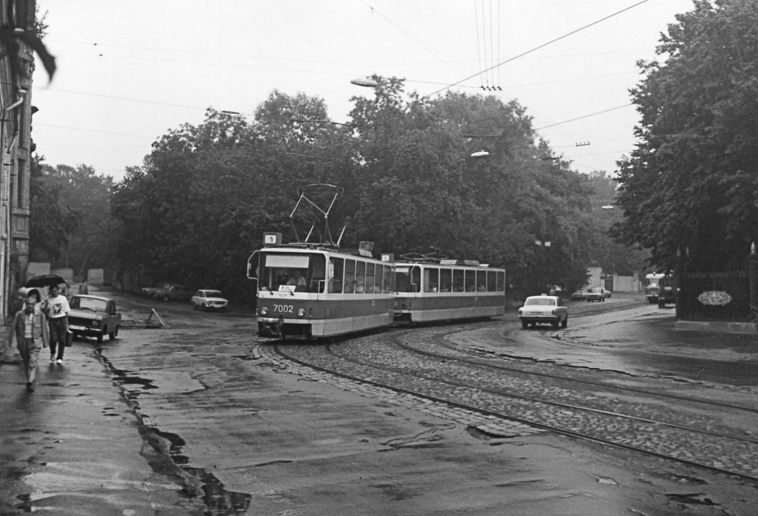 Moskva, Tatra T7B5 č. 7002; Moskva — Historical photos — Tramway and Trolleybus (1946-1991)