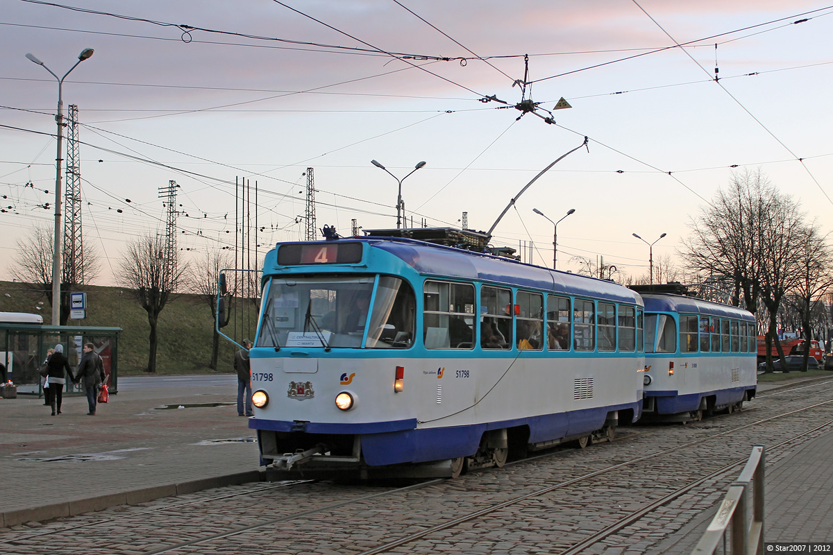 Рига, Tatra T3A № 51798