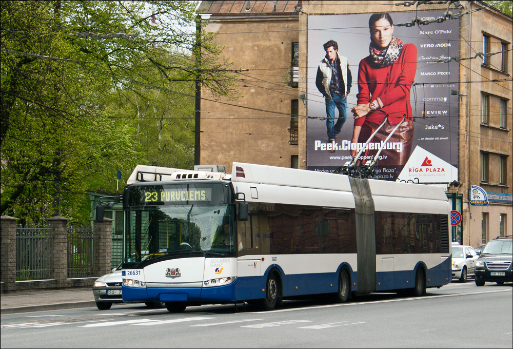 Рига, Solaris Trollino III 18 Ganz-Škoda № 26631