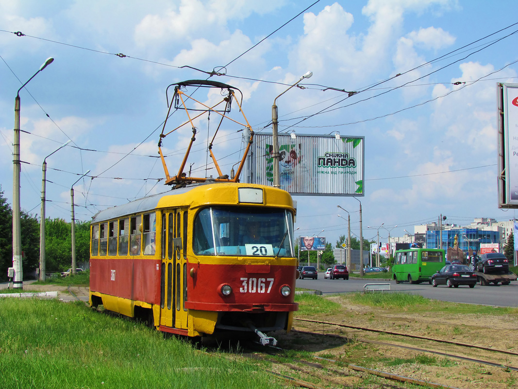 Харьков, Tatra T3SU (двухдверная) № 3067