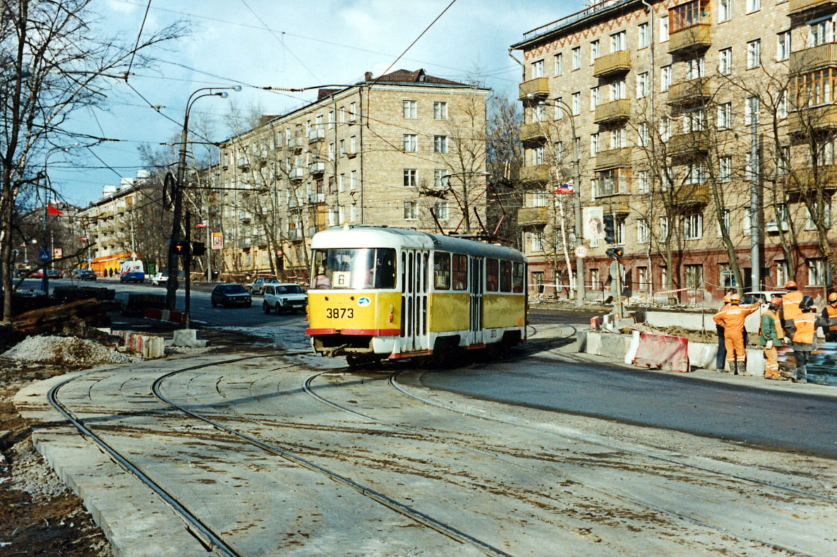 Москва, Tatra T3SU № 3873