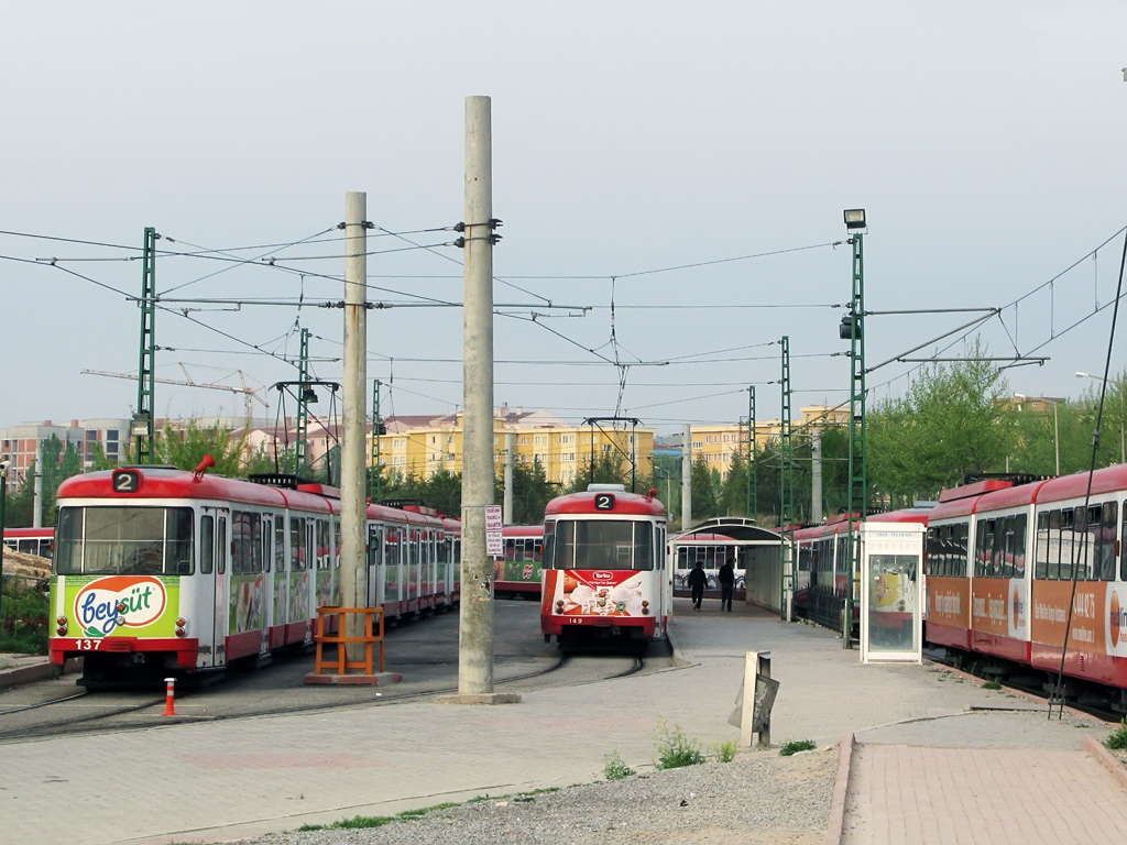 Конья, Duewag GT8 № 137; Конья, Duewag GT8 № 149; Конья — Трамвайные линии и инфраструктура