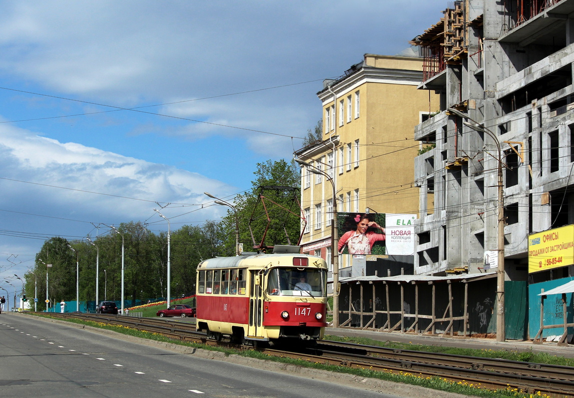 Ижевск, Tatra T3SU (двухдверная) № 1147