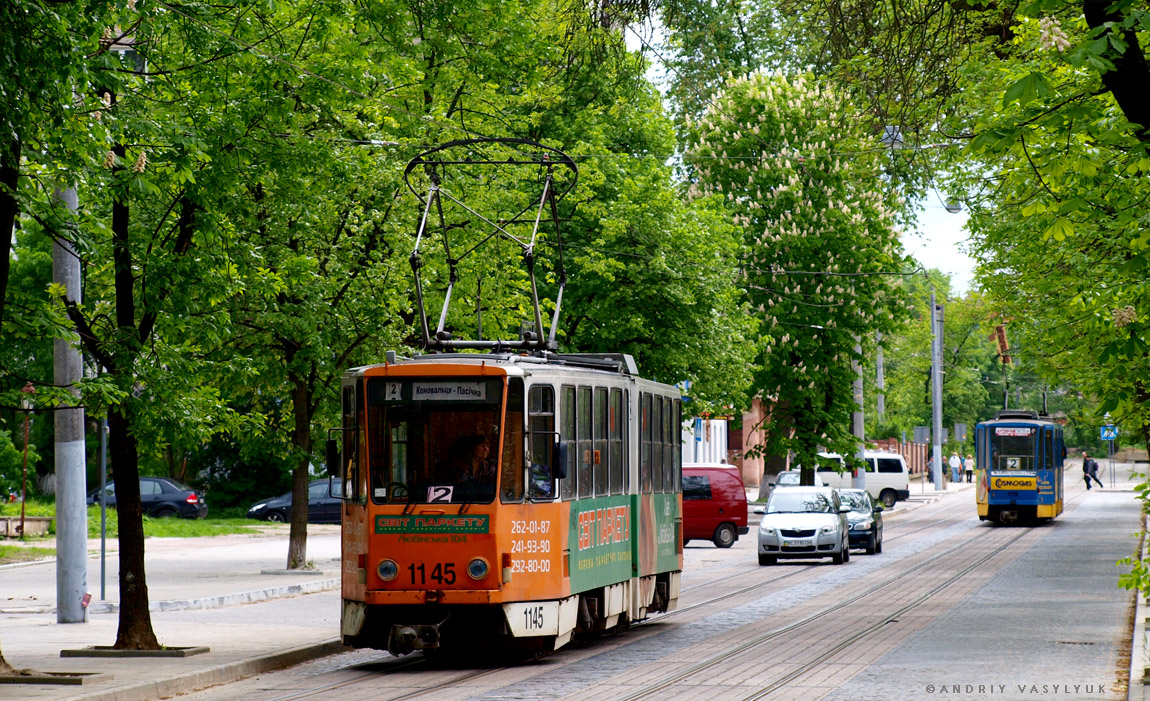 Львов, Tatra KT4SU № 1145
