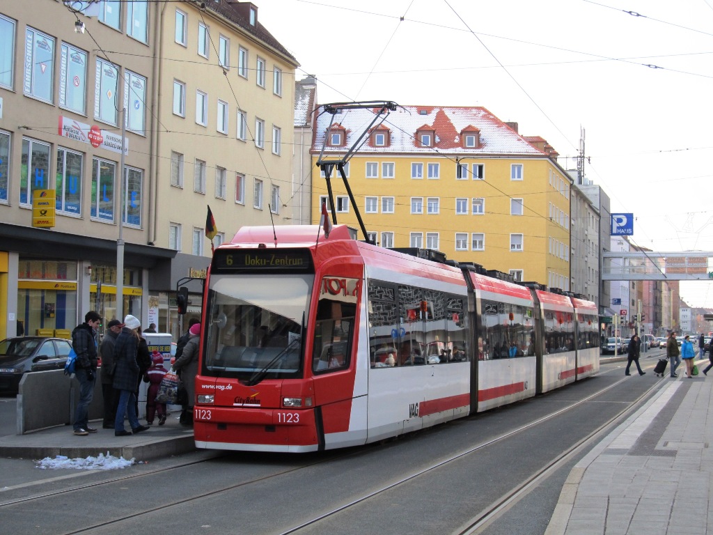Нюрнберг, Adtranz GT8N2 № 1123