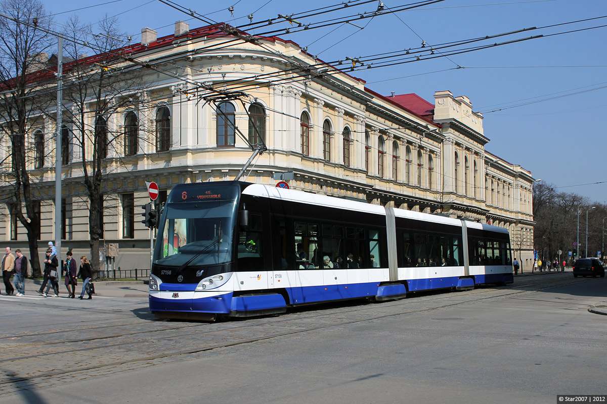 Рига, Škoda 15T ForCity Alfa Riga № 57158