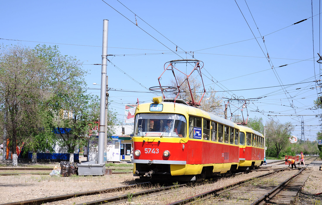 Волгоград, Tatra T3SU № 5743; Волгоград, Tatra T3SU № 5744