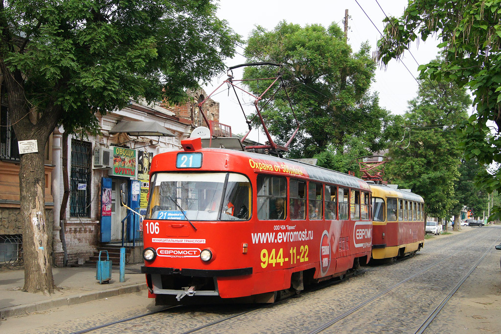 Краснодар, Tatra T3SU № 106