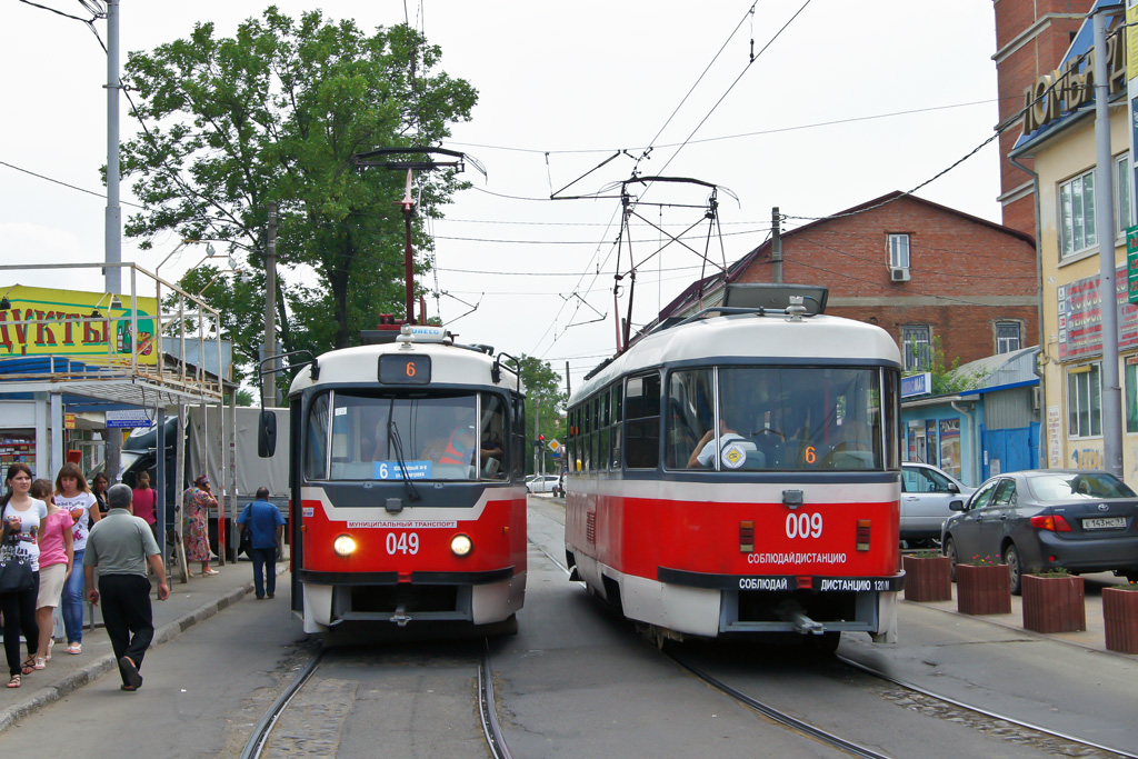 Краснодар, Tatra T3SU КВР ТРЗ № 049; Краснодар, Tatra T3SU КВР ТРЗ № 009