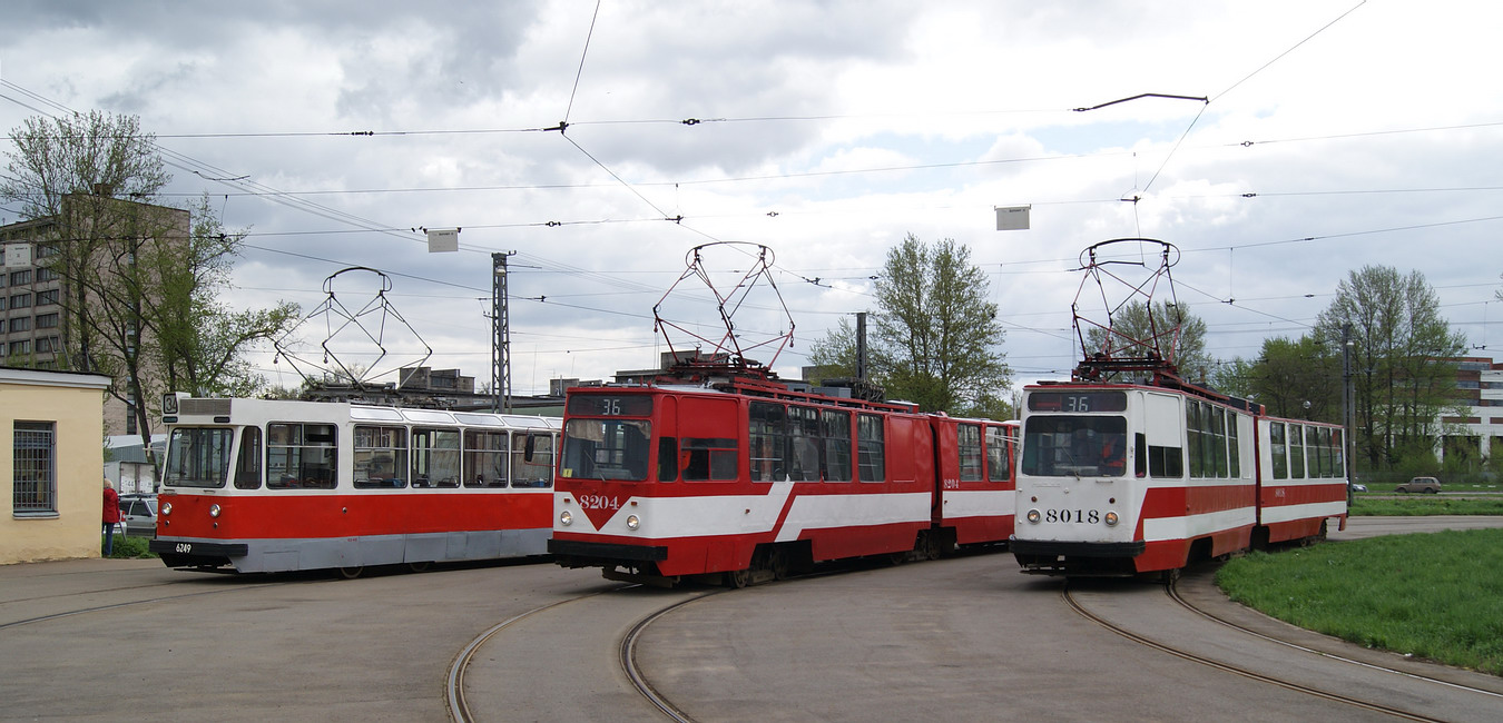 Санкт-Петербург, ЛВС-86К № 8018; Санкт-Петербург — Заказная поездка на ЛМ-68 в Стрельну и Сосновую поляну 13.05.2012; Санкт-Петербург — Конечные станции и разворотные кольца