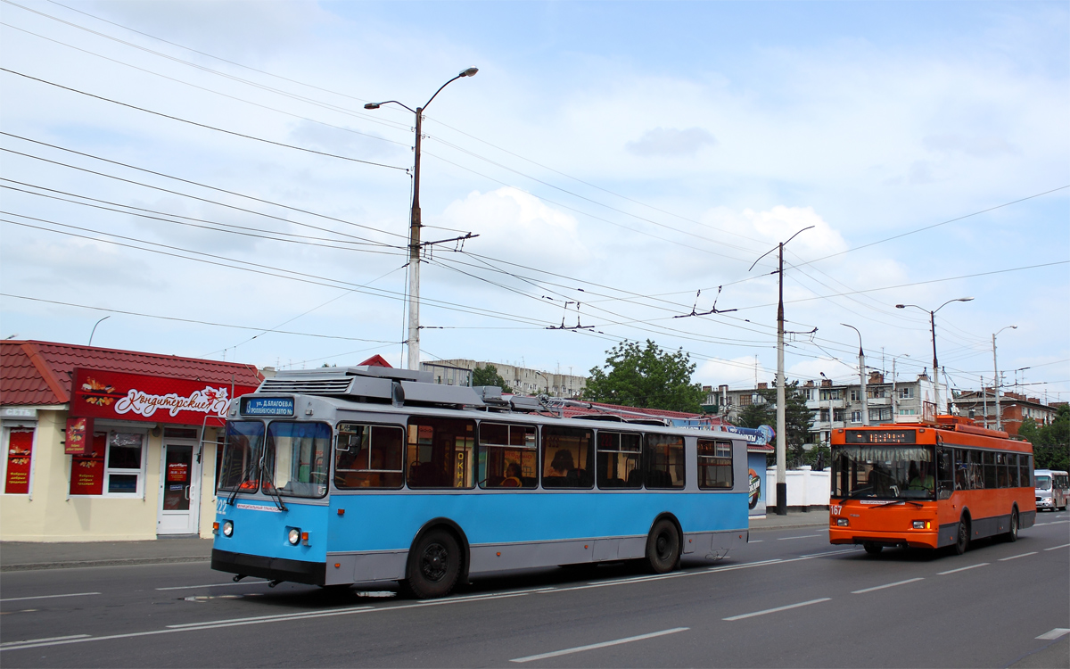 Krasnodar, ZiU-682G-017 [G0H] č. 222; Krasnodar, Trolza-5275.07 “Optima” č. 167