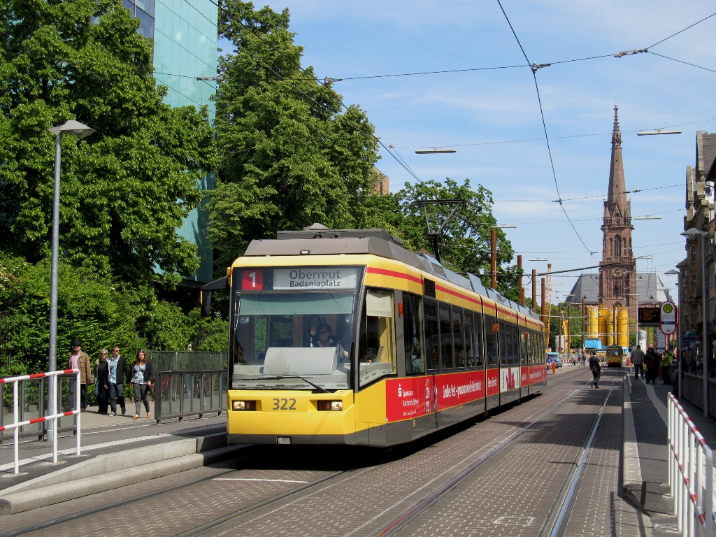 Карлсруэ, Siemens GT8-70DN № 322