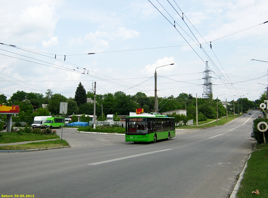 Harkov, LAZ E183A1 — 2111; Harkov — Trolleybus lines Harkov, LAZ E183A1 — 2111; Harkov — Trolleybus lines