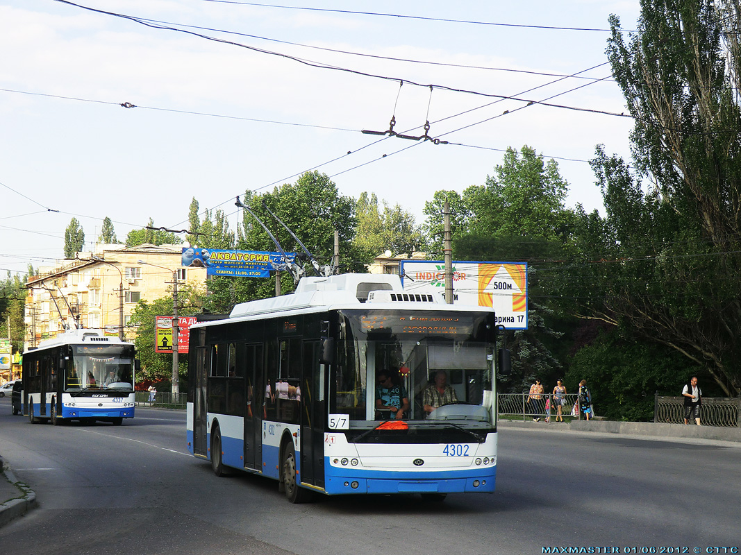 Крымский троллейбус, Богдан Т70110 № 4337; Крымский троллейбус, Богдан Т70110 № 4302