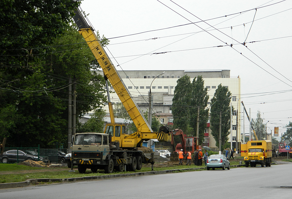 Харьков — Ремонты и реконструкции трамвайных и троллейбусных линий; Харьков — Строительство троллейбусных линий