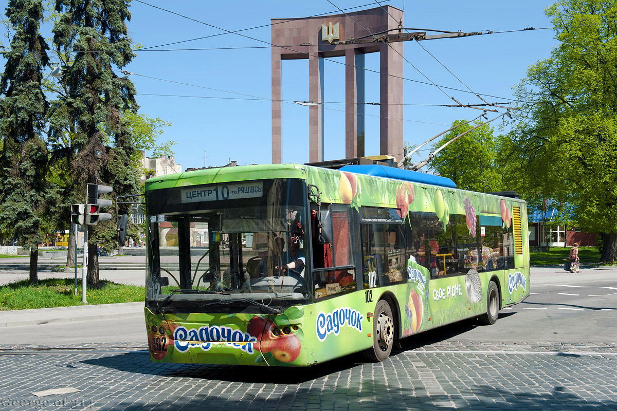 Львов, ЛАЗ E183D1 № 102 Львов, ЛАЗ E183D1 № 102
