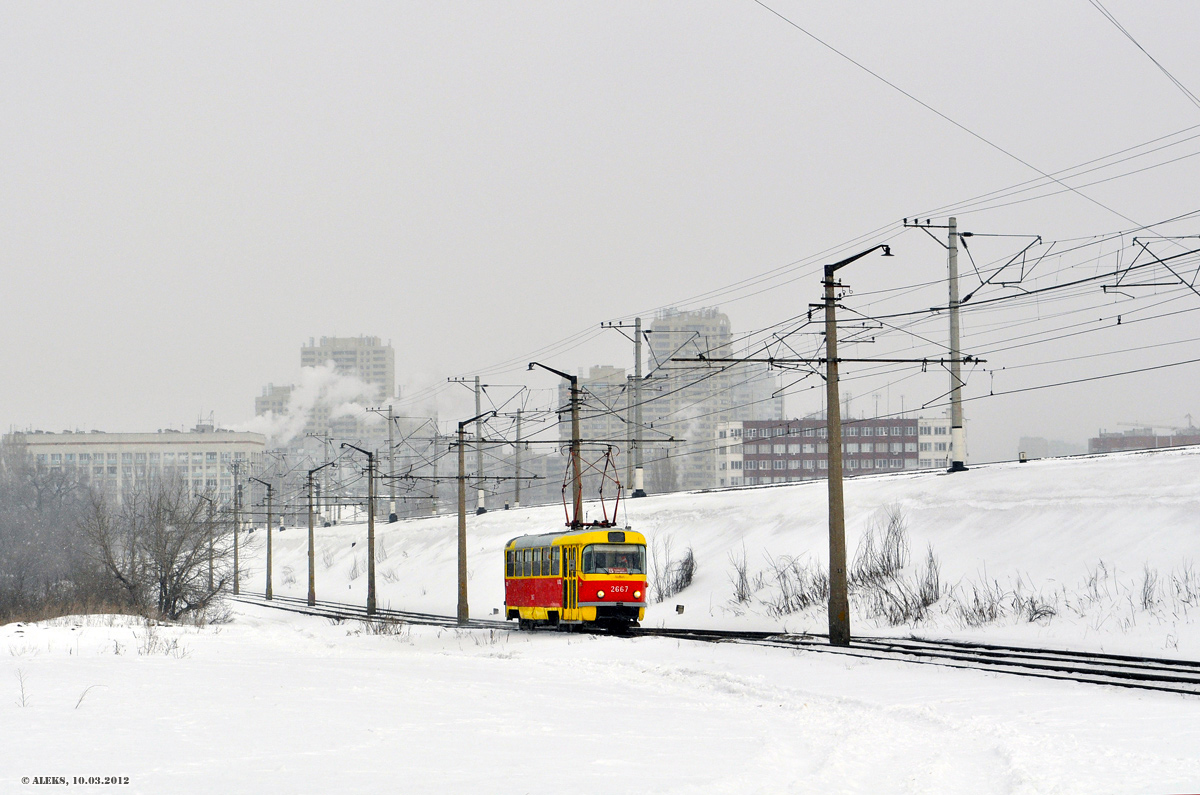 Волгоград, Tatra T3SU (двухдверная) № 2667