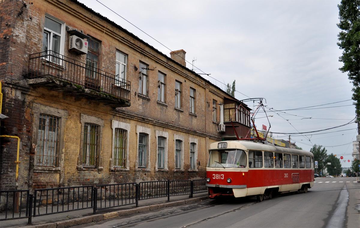 Донецк, Tatra T3SU (двухдверная) № 3813