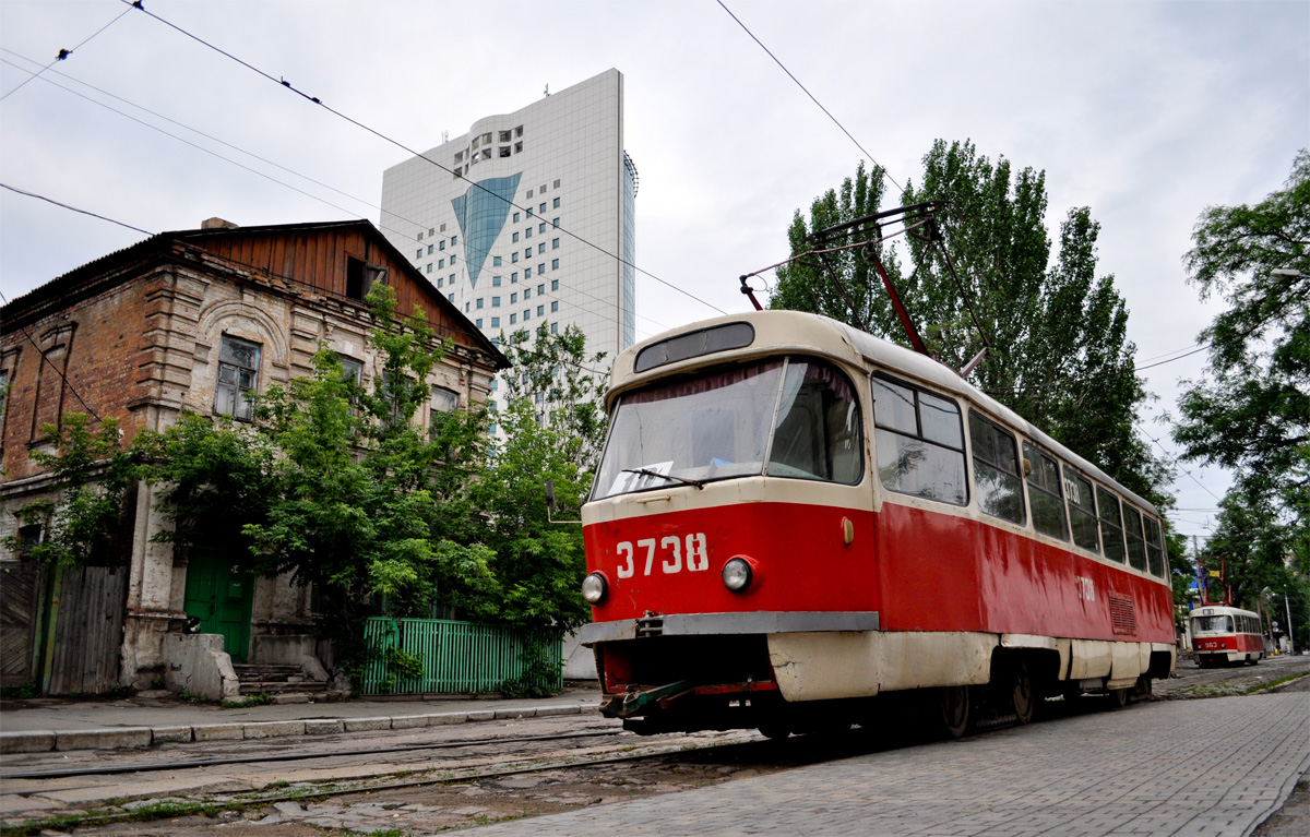 Данецк, Tatra T3SU (двухдверная) № 3738