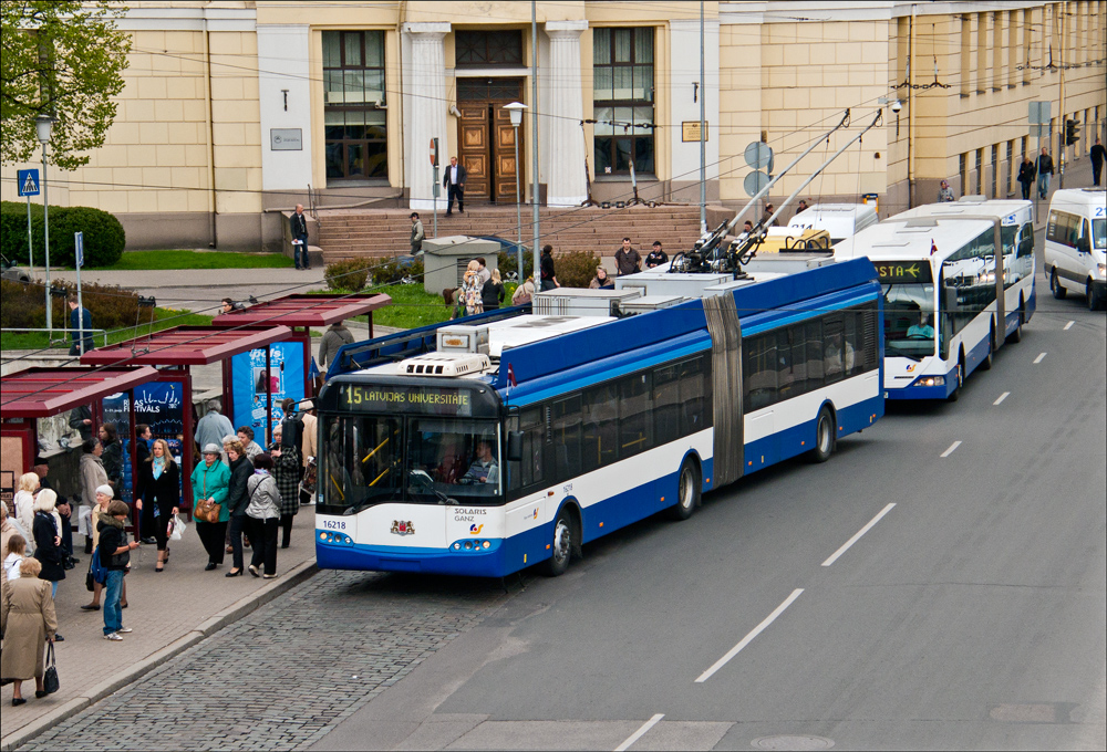 Рига, Solaris Trollino II 18 Ganz № 16218