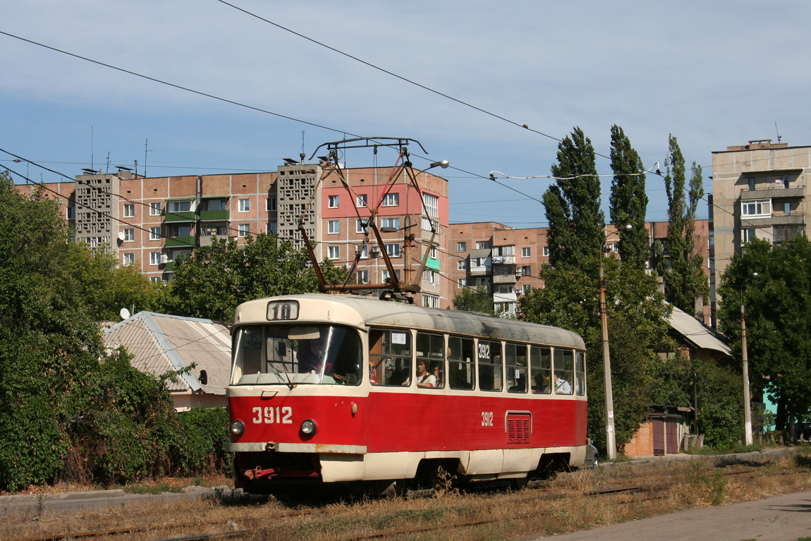 Донецк, Tatra T3SU (двухдверная) № 3912