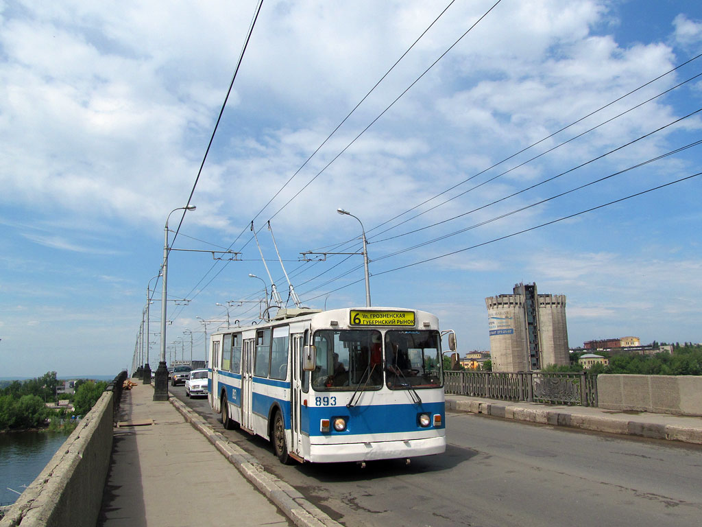 Самара, ЗиУ-682Г [Г00] № 893; Самара — Ремонт мостового перехода "Самарский" (мост через реку Самару по улице Главной) (4 июня — 31 августа 2012 г.)