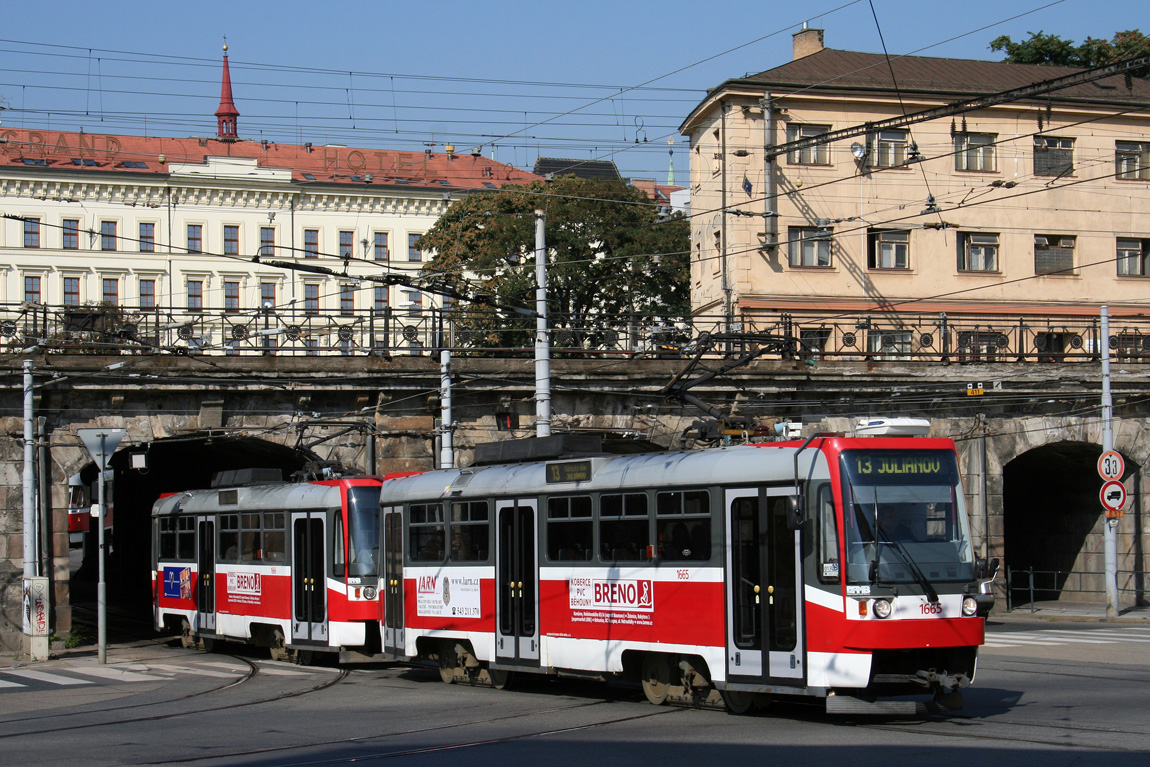Брно, Tatra T3R (1995) № 1665