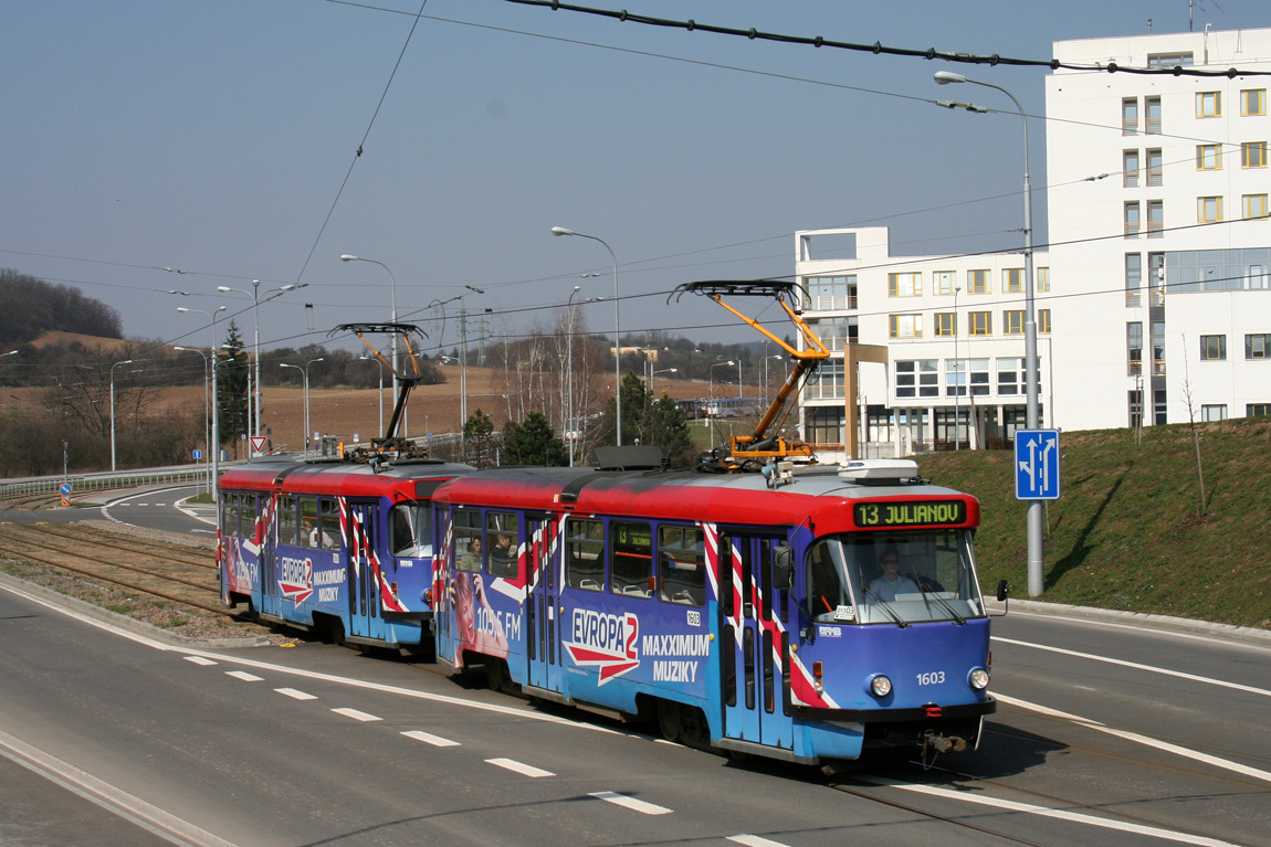 Brno, Tatra T3R.PV — 1603