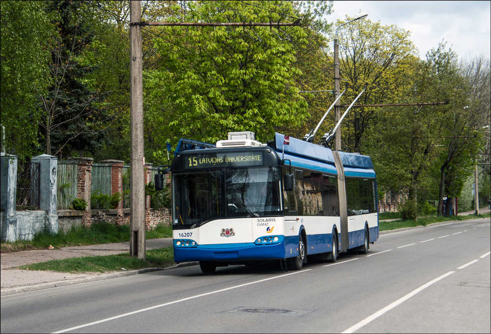 Рига, Solaris Trollino II 18 Ganz № 16207