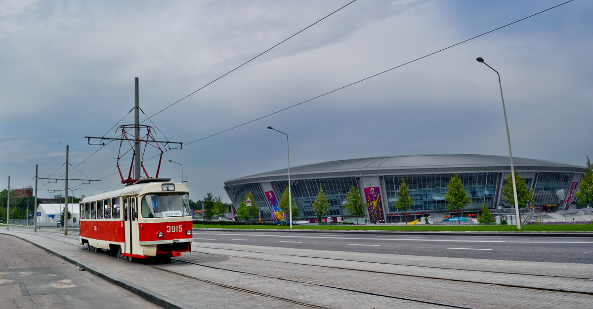 Донецк, Tatra T3SU (двухдверная) № 3915
